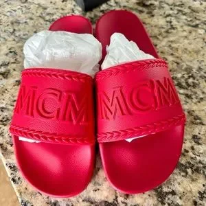 MCM | Shoes | Authentic Mcm Big Logo Slides | Poshmark display picture 1